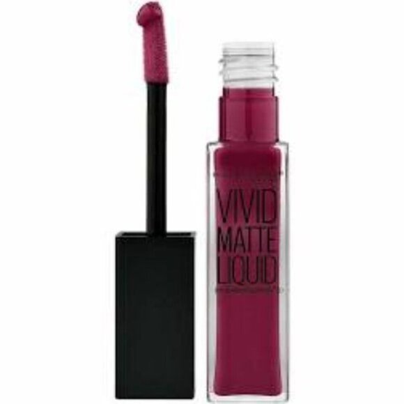Maybelline Vivid Matte Gel Lip Gloss New York Lip Color Smoky Rose Make Up - Picture 1 of 8